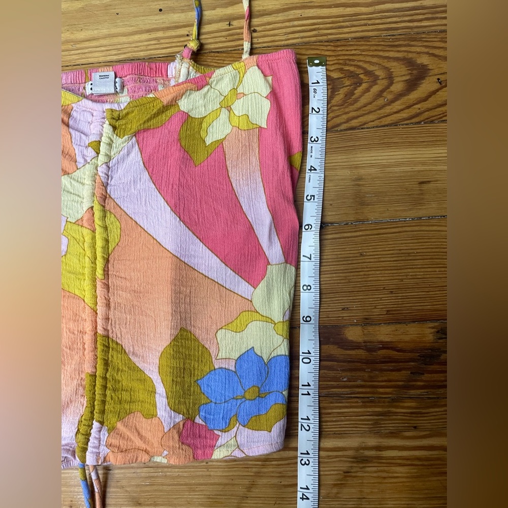 Billabong Floral Cinch Tie Tank Top - Picture 7 of 13
